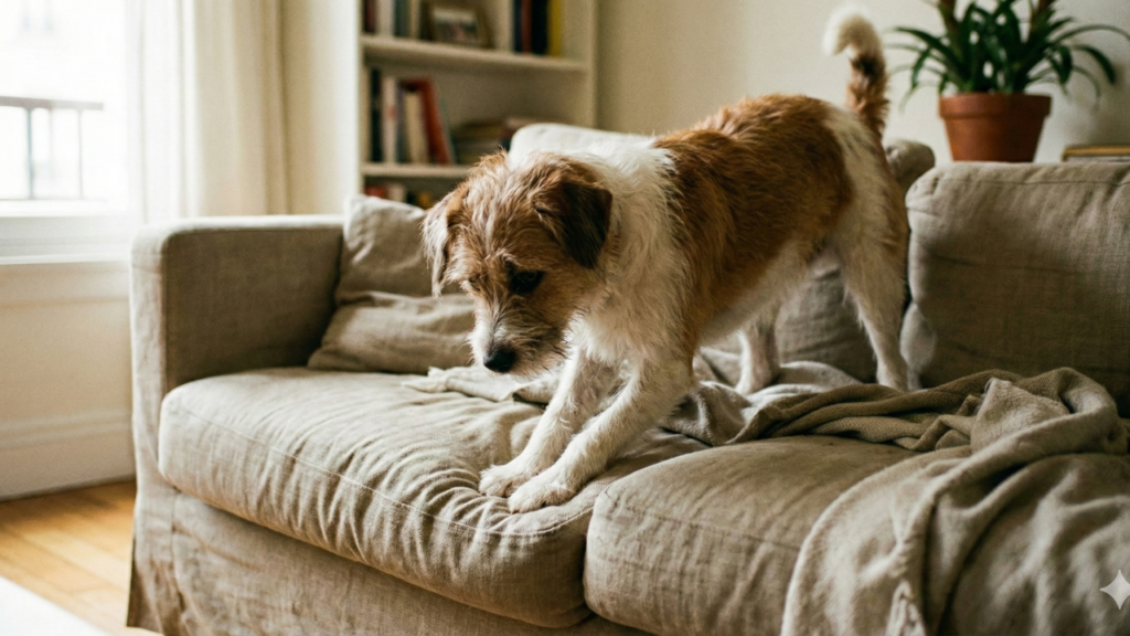 Por que os cachorros gostam de cavar antes de deitar?