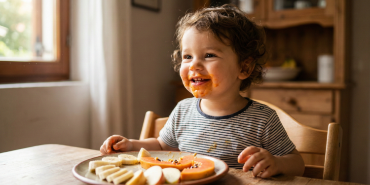 Banana, maçã e mamão formam lanche leve cremoso ou vitamina refrescante, ideal para pausas gostosas e digestão suave sem complicações.