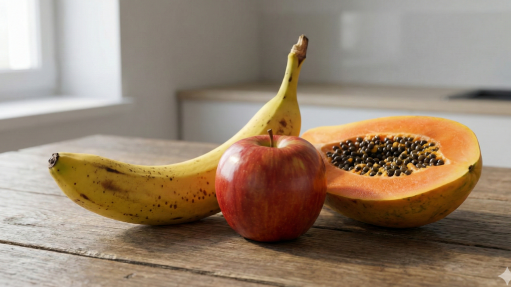 As 3 frutas essenciais no crescimento de qualquer criança e como elas fazem diferença