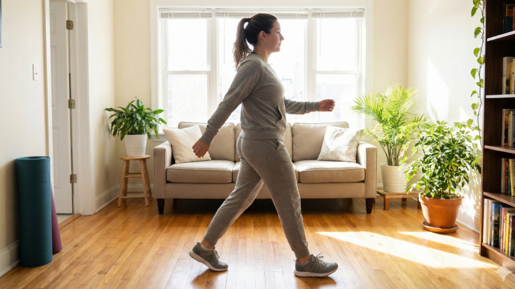 É possível fazer caminhada em casa e isso pode beneficiar a saúde?