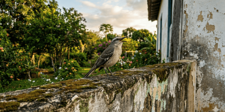 Na natureza, o sabiá-do-campo constrói seus ninhos em árvores ou arbustos, mas grande parte do tempo permanece no solo