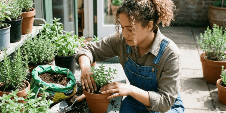 A principal propriedade medicinal da manjerona é o seu efeito calmante no sistema nervoso