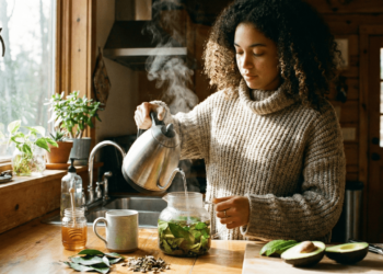 O chá feito com folhas dessa fruta pode ajudar a reduzir inchaço e sensação de peso no corpo