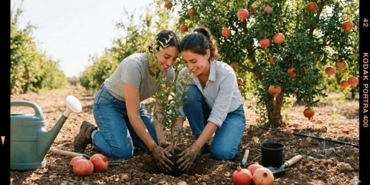 O cultivo da romã pode ser feito a partir de sementes ou de mudas já formadas