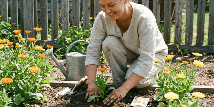 Para plantar, as sementes devem ser distribuídas em sulcos rasos, com cerca de 1 centímetro de profundidade