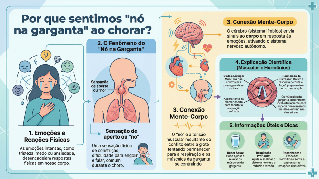 Por que sentimos “nó na garganta” ao chorar?