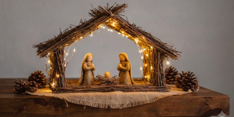 Junte galhos secos e faça este lindo presépio para o Natal