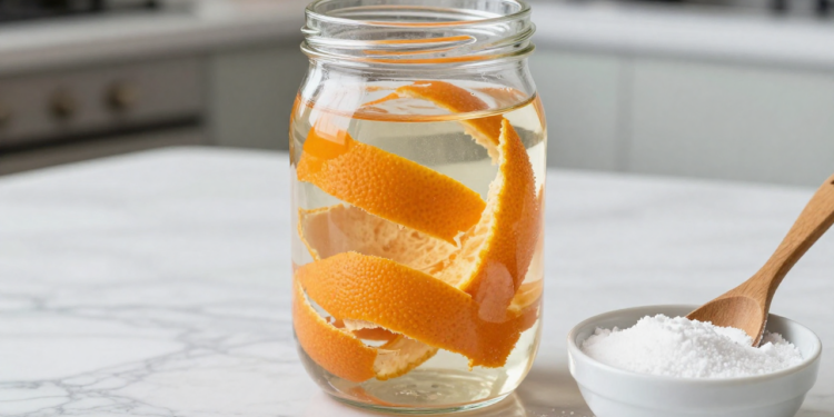 Misturar cascas de laranja e bicarbonato por que recomendam