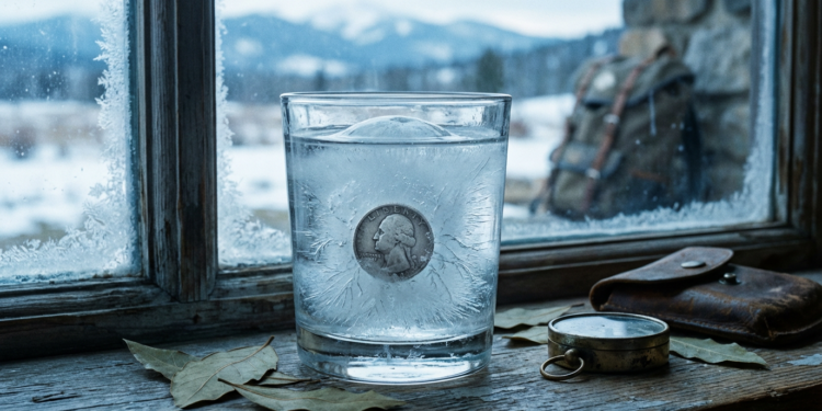 Vai viajar nas férias? O motivo vital para deixar uma moeda congelada num copo