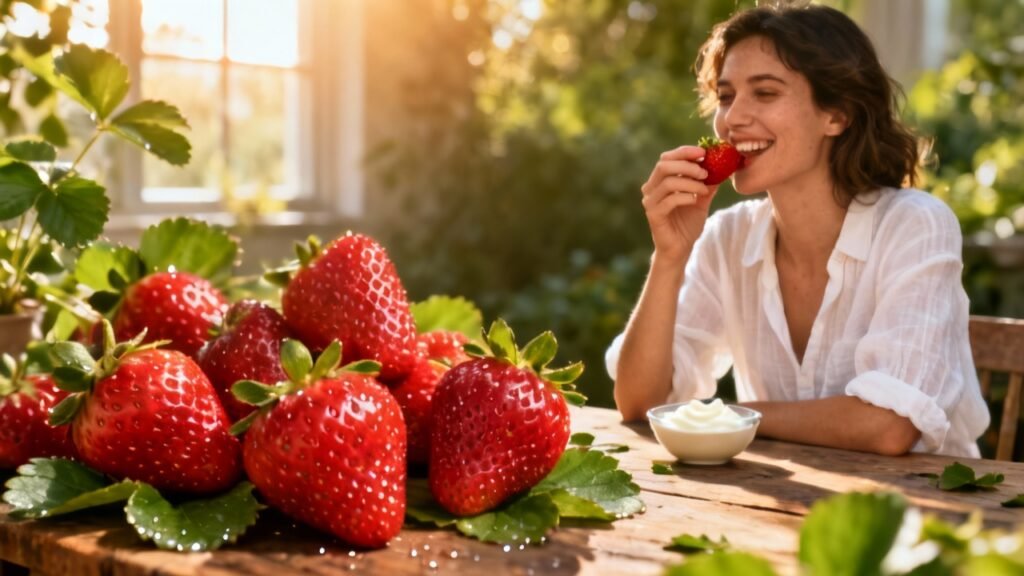 O que acontece no seu corpo se você comer morangos todos os dias