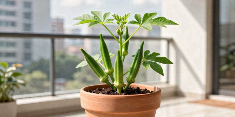 O jeito fácil de plantar quiabo em casa e colher rápido mesmo com pouco espaço