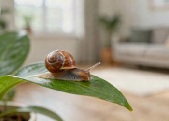 O que significa encontrar um caracol em casa?