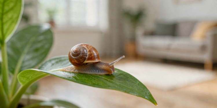 O que significa encontrar um caracol em casa?