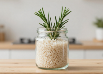 Por que recomendam ter um pote com arroz e alecrim dentro de casa