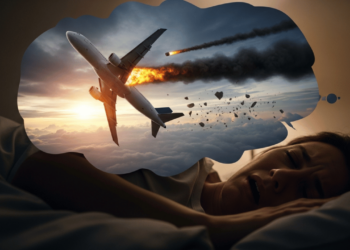 O que significa sonhar com avião caindo, segundo a psicologia
