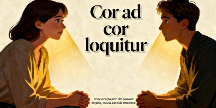Ideia de comunicação que ultrapassa palavras formais e discursos ensaiados
