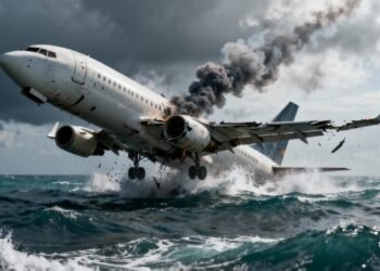 O significado por trás de sonhar com avião caindo no mar