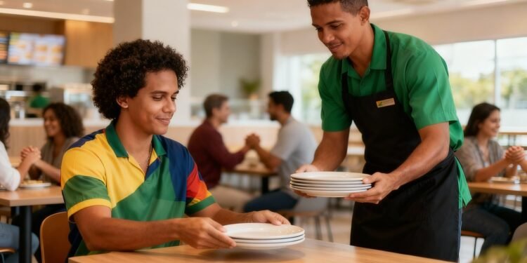 O que significa ajudar garçons em um restaurante, segundo a psicologia