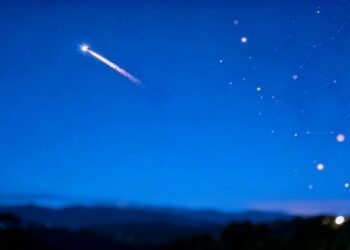 O que significa quando uma estrela cadente aparece no céu?