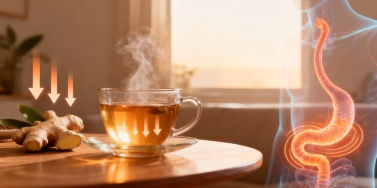 O chá que ajuda a aliviar refluxo leve após refeições pesadas