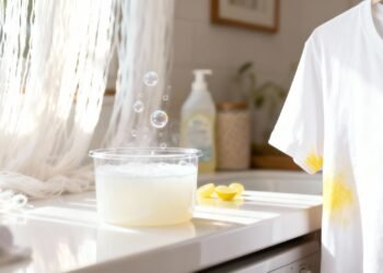 Sem água sanitária nem bicarbonato: como remover manchas amarelas de suor da roupa branca