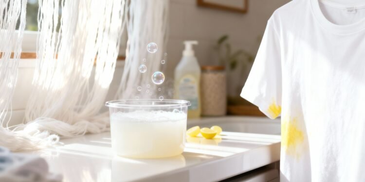 Sem água sanitária nem bicarbonato: como remover manchas amarelas de suor da roupa branca