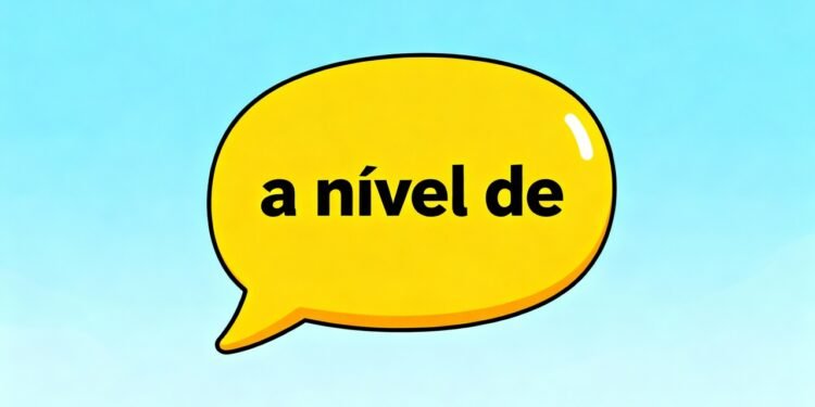 Por que a gente fala ‘a nível de’ e acha que tá certo