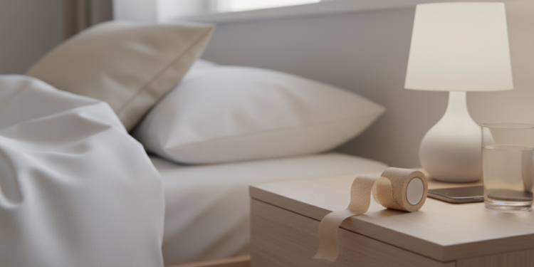 A fita micropore na boca ao dormir que acaba com o ronco e aumenta a energia matinal