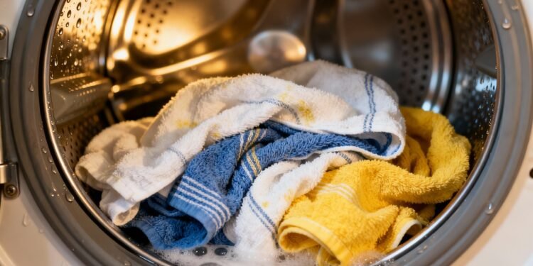 Lavar os panos de prato na máquina é bom, mas um estudo recomenda seguir este protocolo