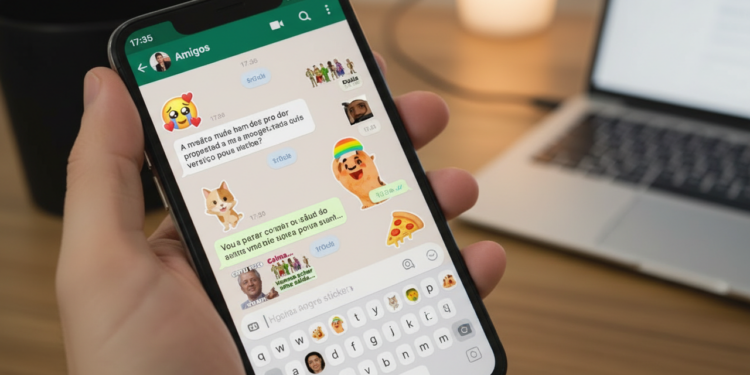 O que significa quando a pessoa responde só com figurinhas na conversa?