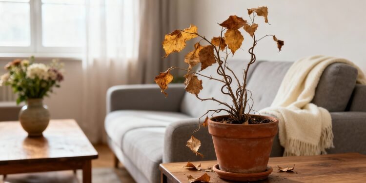 O que significa quando sua planta seca do nada?