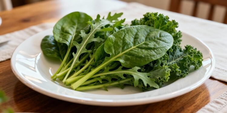 Por que vegetais de folhas verdes devem fazer parte da dieta diária?