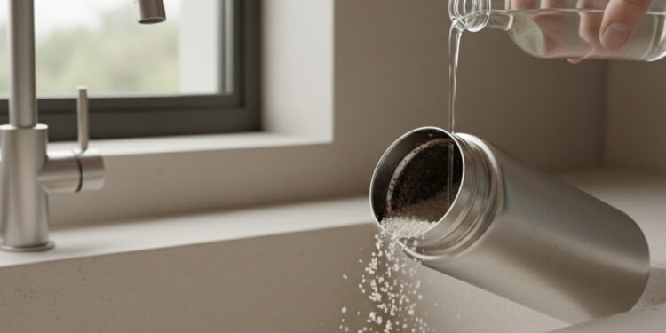 Colocar sal e vinagre na garrafa térmica: para que serve e por que recomendam