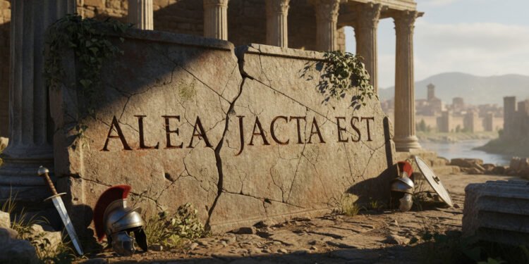 O que significa 'Alea jacta est', a frase histórica que simboliza coragem diante do destino