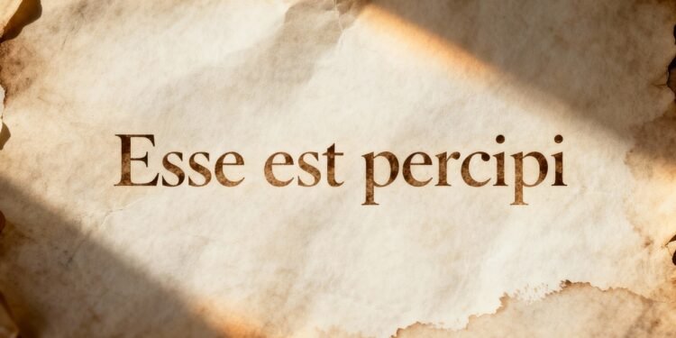 O que significa “Esse est percipi”, a frase que diz que existir é ser percebido