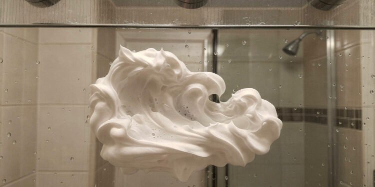 O truque da espuma de barbear para o espelho do banheiro nunca mais embaçar