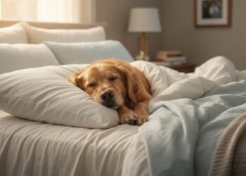 O que significa quando um cachorrinho dorme no seu travesseiro?