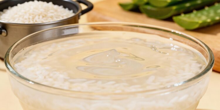 O enxágue de arroz e babosa que mata a acne no couro cabeludo