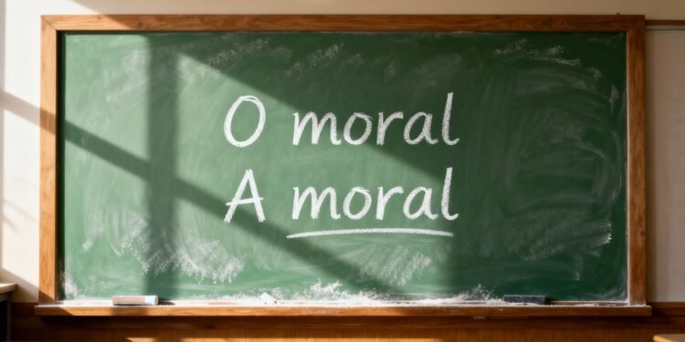 “O moral” e “a moral”: a diferença que muda tudo no significado