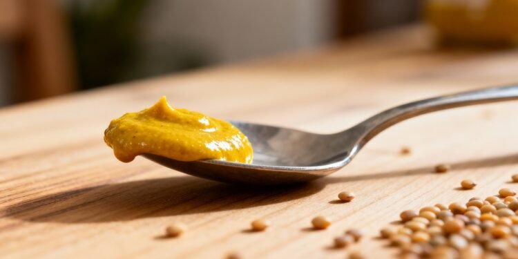O truque da colher de mostarda amarela para parar cãibras musculares em segundos