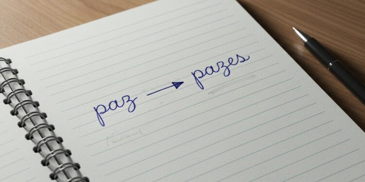 O plural de “paz” é “pazes”, e a origem vem do latim