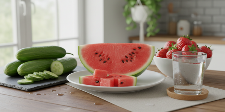 Os 6 alimentos hidratantes que podem ajudá-lo a atingir suas metas diárias de água