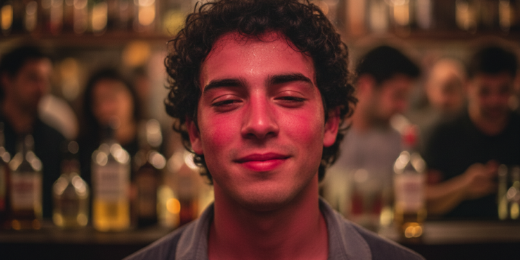 Por que ficamos com o rosto vermelho quando bebemos álcool?