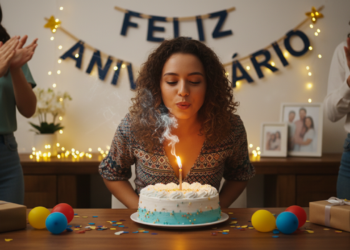 O verdadeiro significado de assoprar a vela no bolo de aniversário