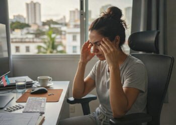 A "Regra dos 20-20-20" para quem trabalha no computador e sofre de dor de cabeça