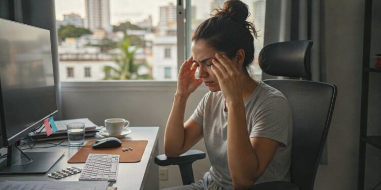 A "Regra dos 20-20-20" para quem trabalha no computador e sofre de dor de cabeça