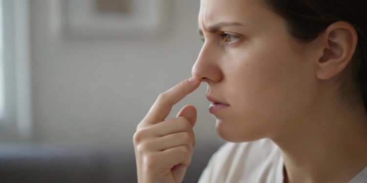 O que significa cutucar o nariz no dia a dia?