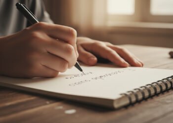 Escrever com a mão não dominante por 2 minutos para estimular a criatividade e neuroplasticidade