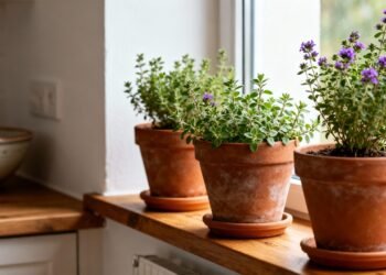 Ideal para vasos, essa erva exige pouco cuidado e rende folhas perfumadas