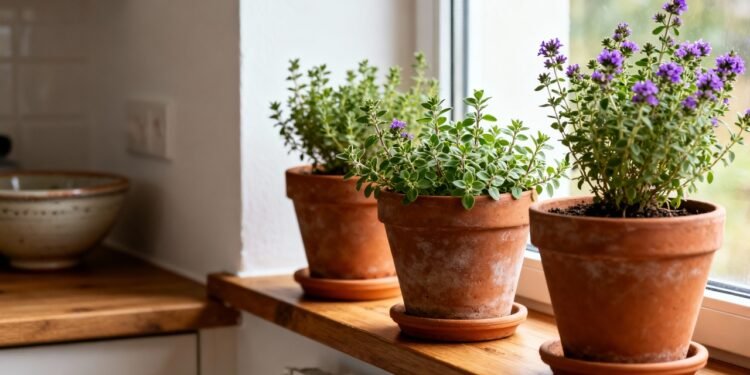 Ideal para vasos, essa erva exige pouco cuidado e rende folhas perfumadas